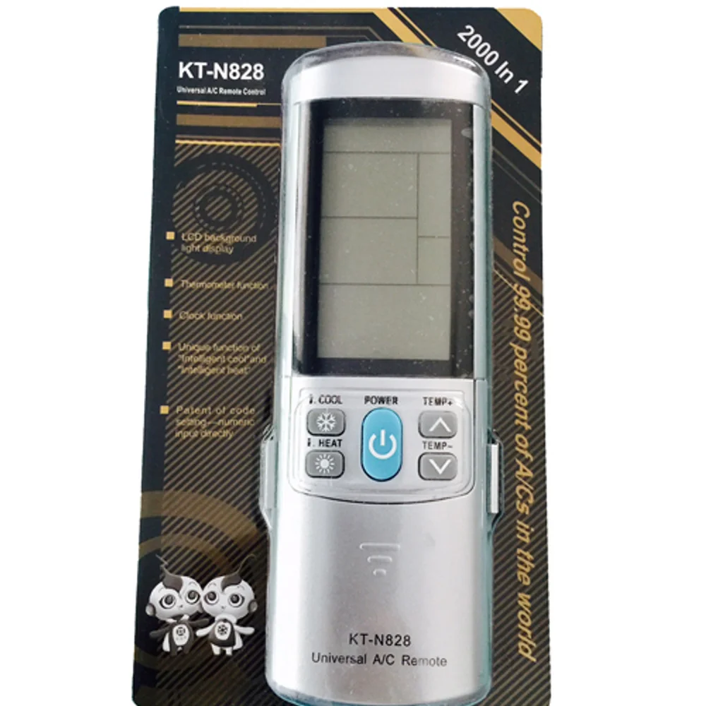 KT-N828 Silver Universal Mini Split AC Remote