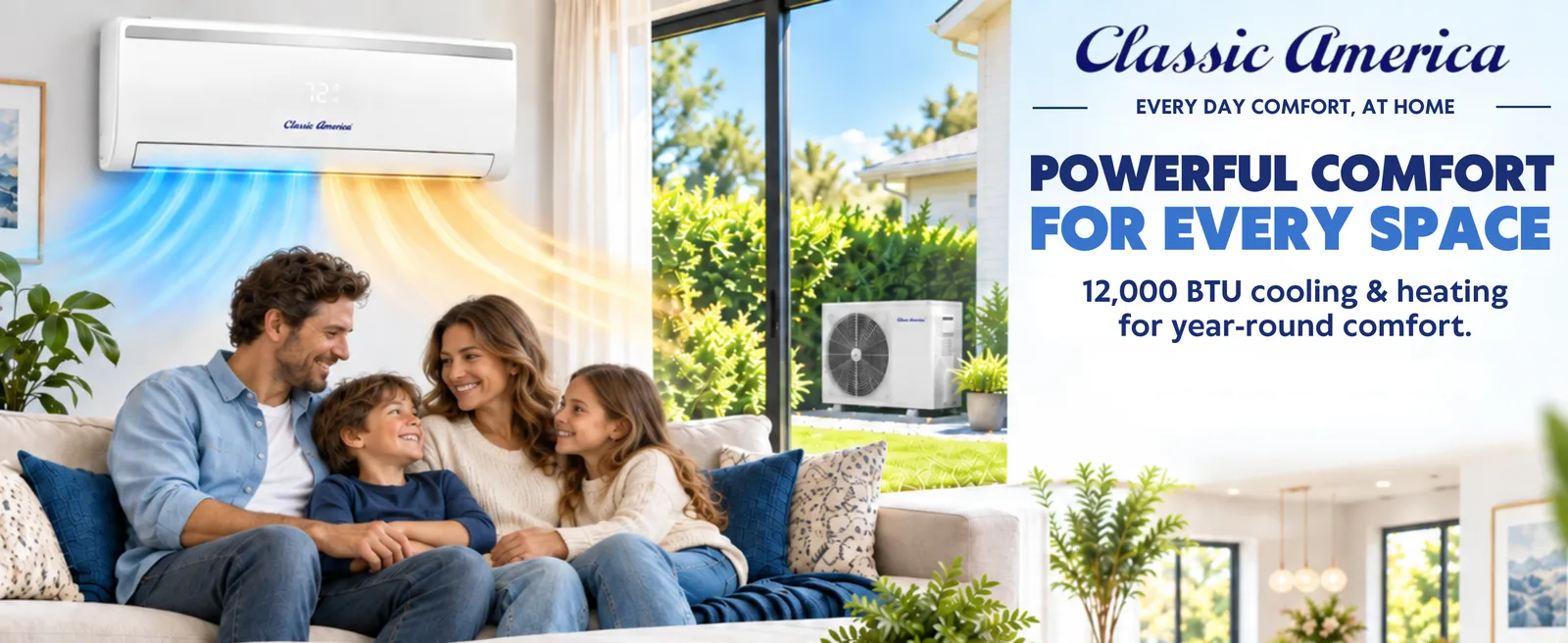Powerful comfort for every space