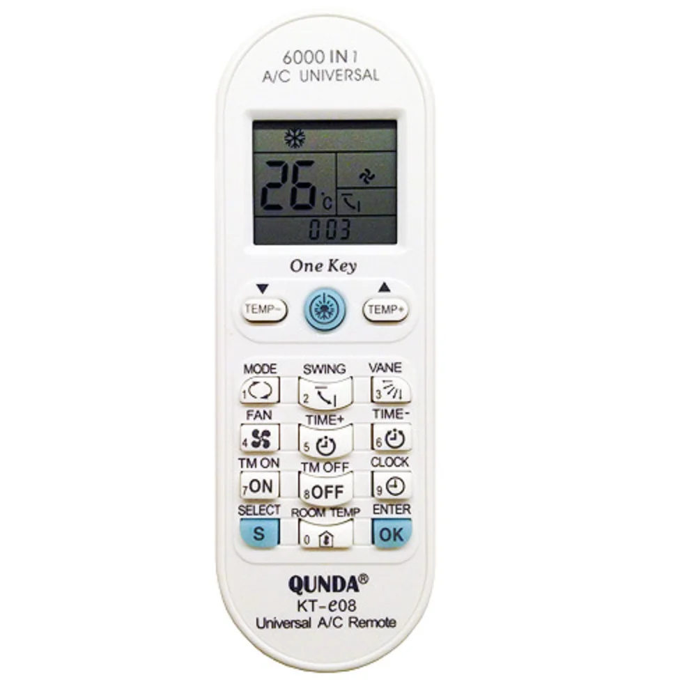 KT-E08 Universal Mini Split AC Remote