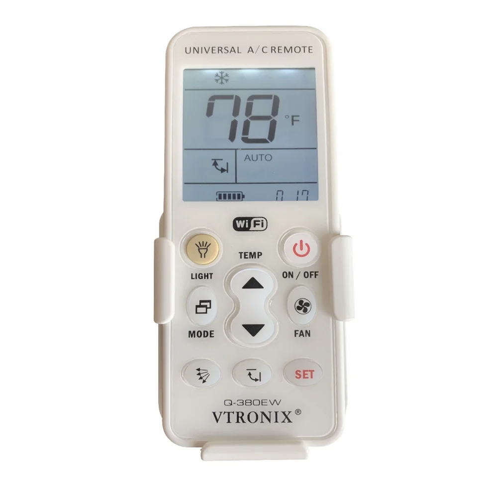 Q380EW Vtronix Universal Mini Split WiFi AC Remote